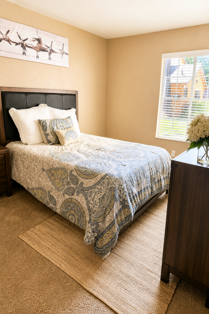 Thank you for viewing our Bedroom and bathroom 1 at Walnut Village Apartments in the city of Sacramento.